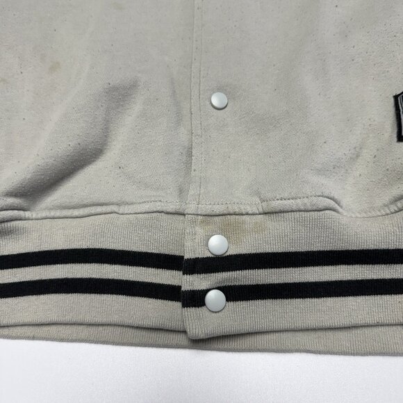 Vintage Famous Stars & Straps Hoodie Sweatshirt Mens XL 27x29 Y2K Gray Snap - Picture 9 of 16